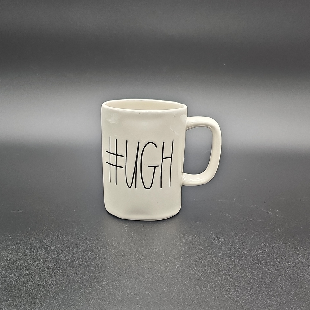 Magenta White Mug with Hashtag UGH Design